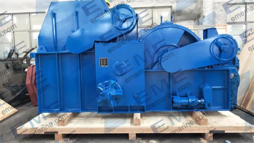 One set of 15T hydraulic double drum winch has been sent to Dubai.
