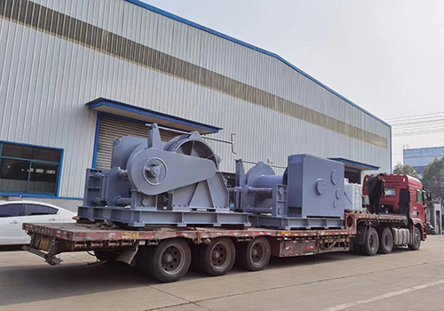 4 sets of 35T electric variable frequency winches were sent to Guoyu Shipyard
