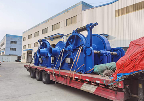 300KN hydraulic winch sent to Dalian COSCO Shipyard
