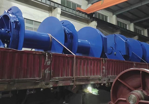 125kn hydraulic winch sent to Chizhou
