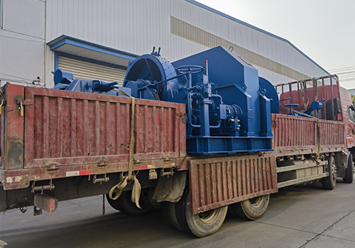 Anchor winch combination machine test completed and shipped to Huatai Shipyard