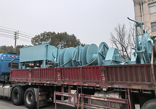 58mm hydraulic anchoring and mooring combination machine sent to Zhoushan