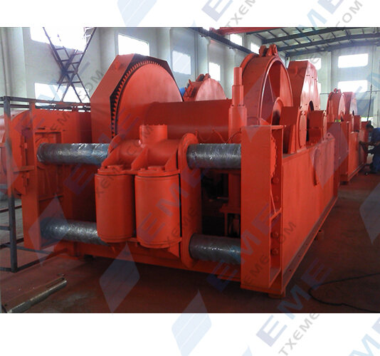 68T Hydraulic double drums winch