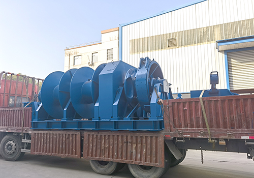 Anchor winch combination machine test completed and shipped to Huatai Shipyard
