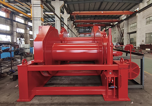 45KN waterfall double drum positioning electric winch