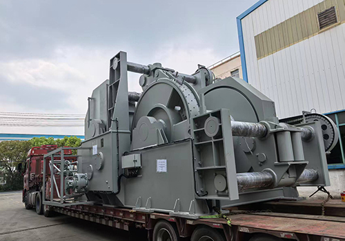 150T hydraulic waterfall positioning winch shipped
