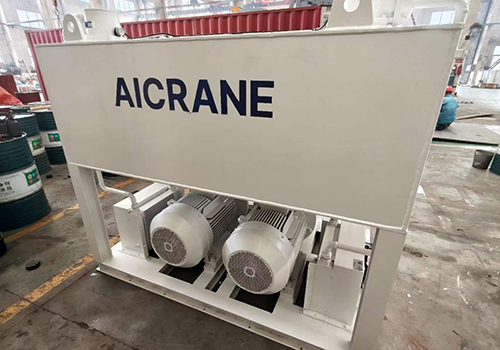 200KN hydraulic lifting winch and hydraulic pump station delivered